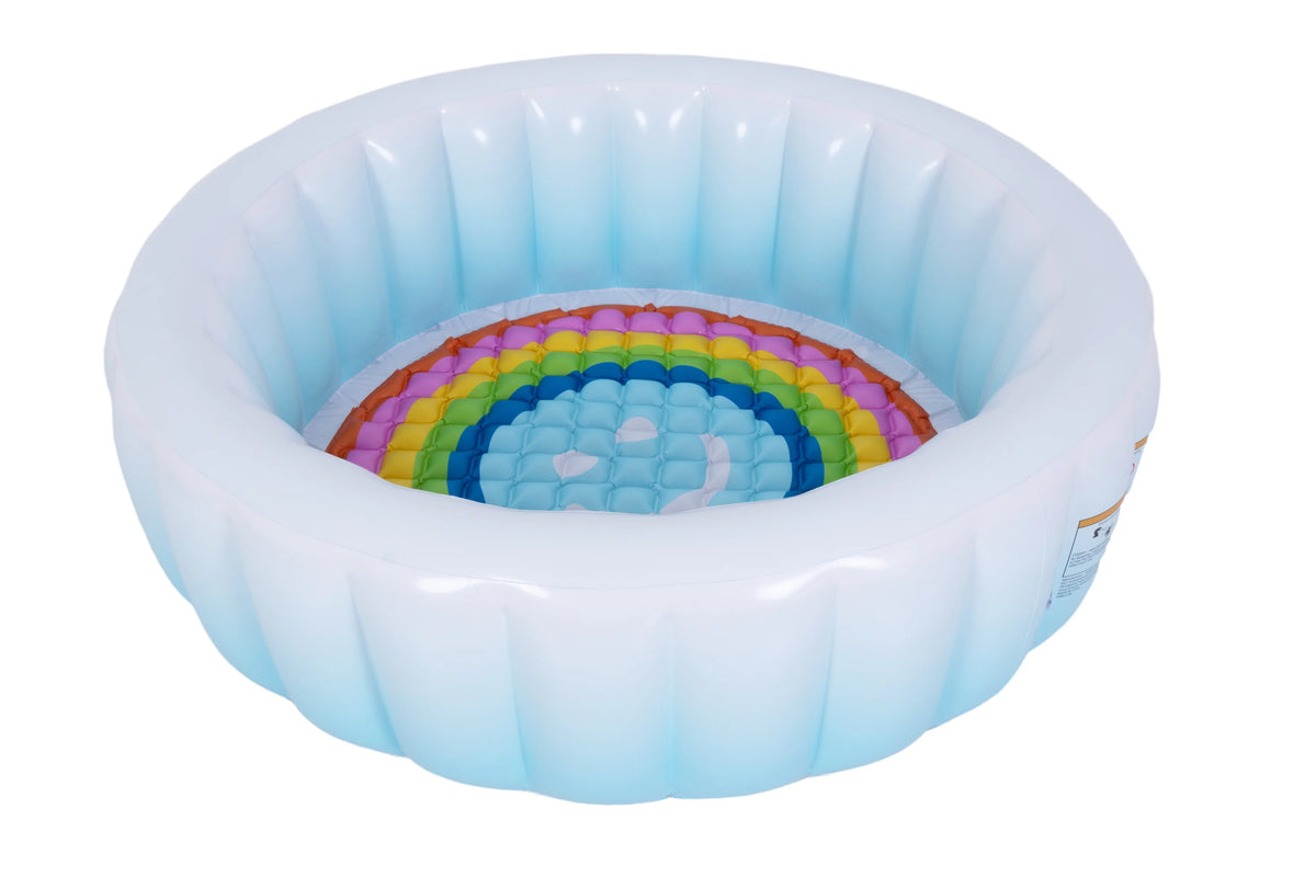 Blue Ombre Round Inflatable Swimming Pool Y332
