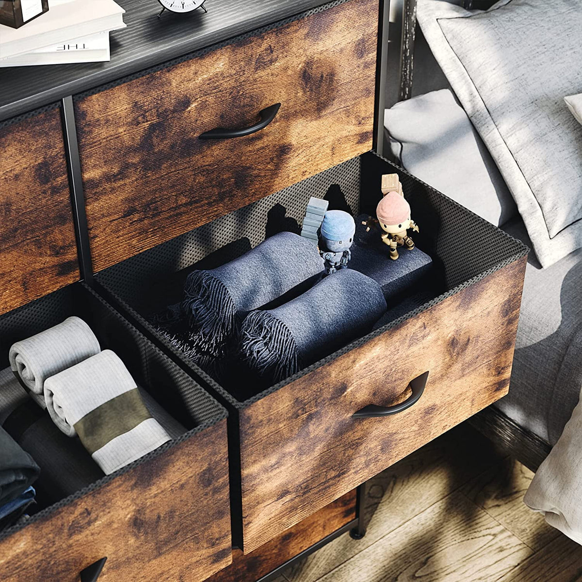 8 Drawer Fabric Dresser J514795