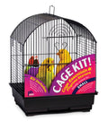 Black Round Top Bird Cage Kit D2853