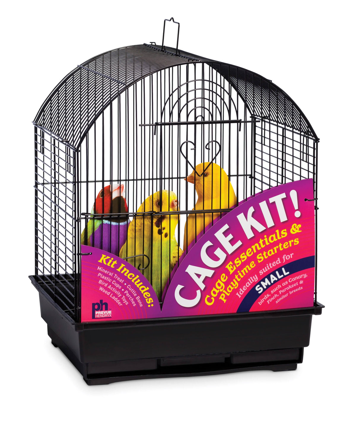 Black Round Top Bird Cage Kit D2853