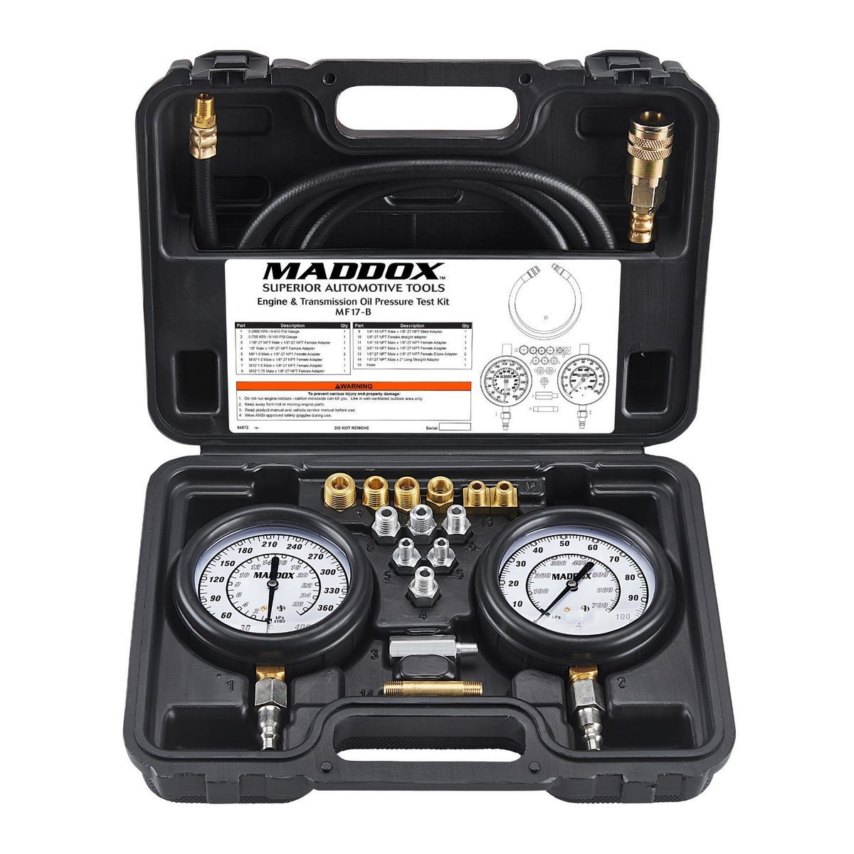 Engine and Transmission Oil Pressure Test Kit V2867
