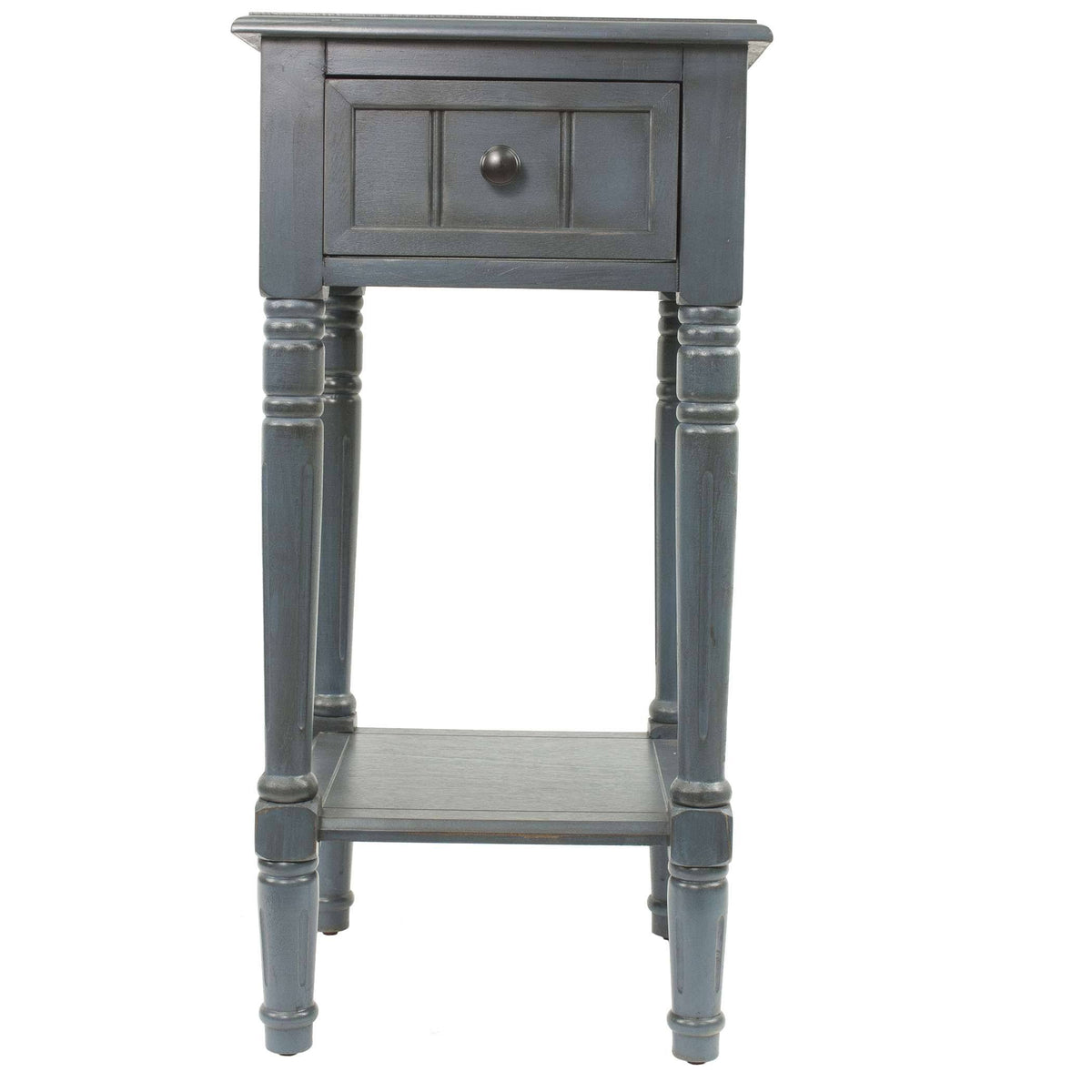 One Drawer Square Accent Table F4941