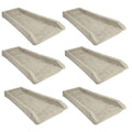 Light Taupe Rain Gutter Downspout Splash Block 6 Pack B70798