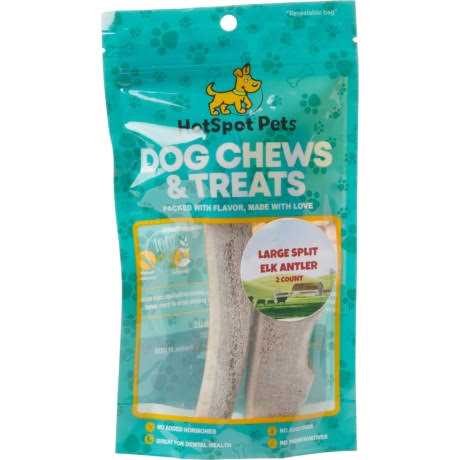 Split Elk Antlers for Dogs L395