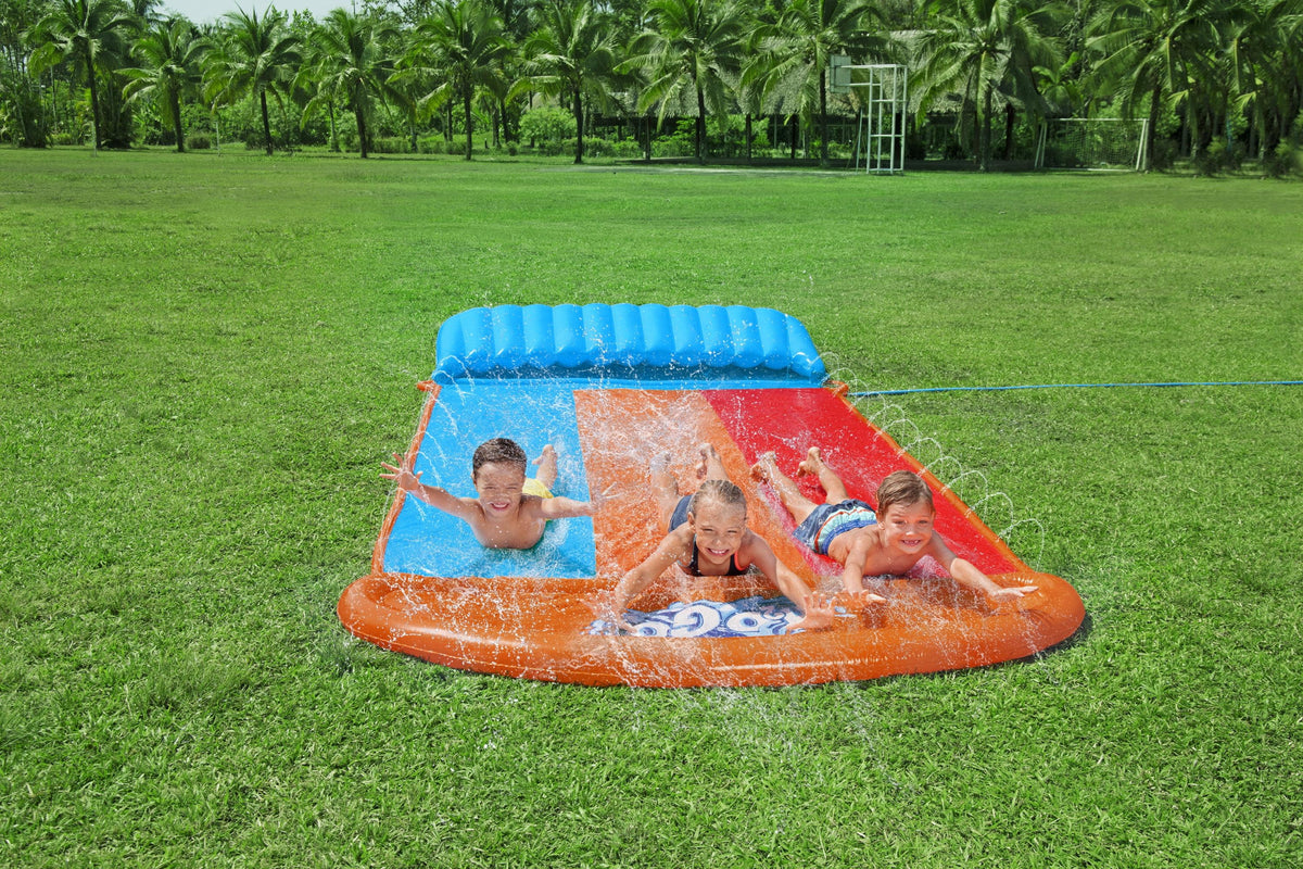 16' Triple Water Slide with Splash Ramp T94699