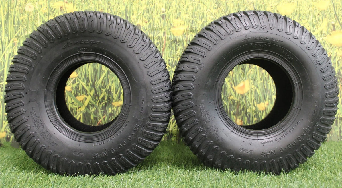 15x6.00-6 4 PLY Turf Tires Set of Two V4274