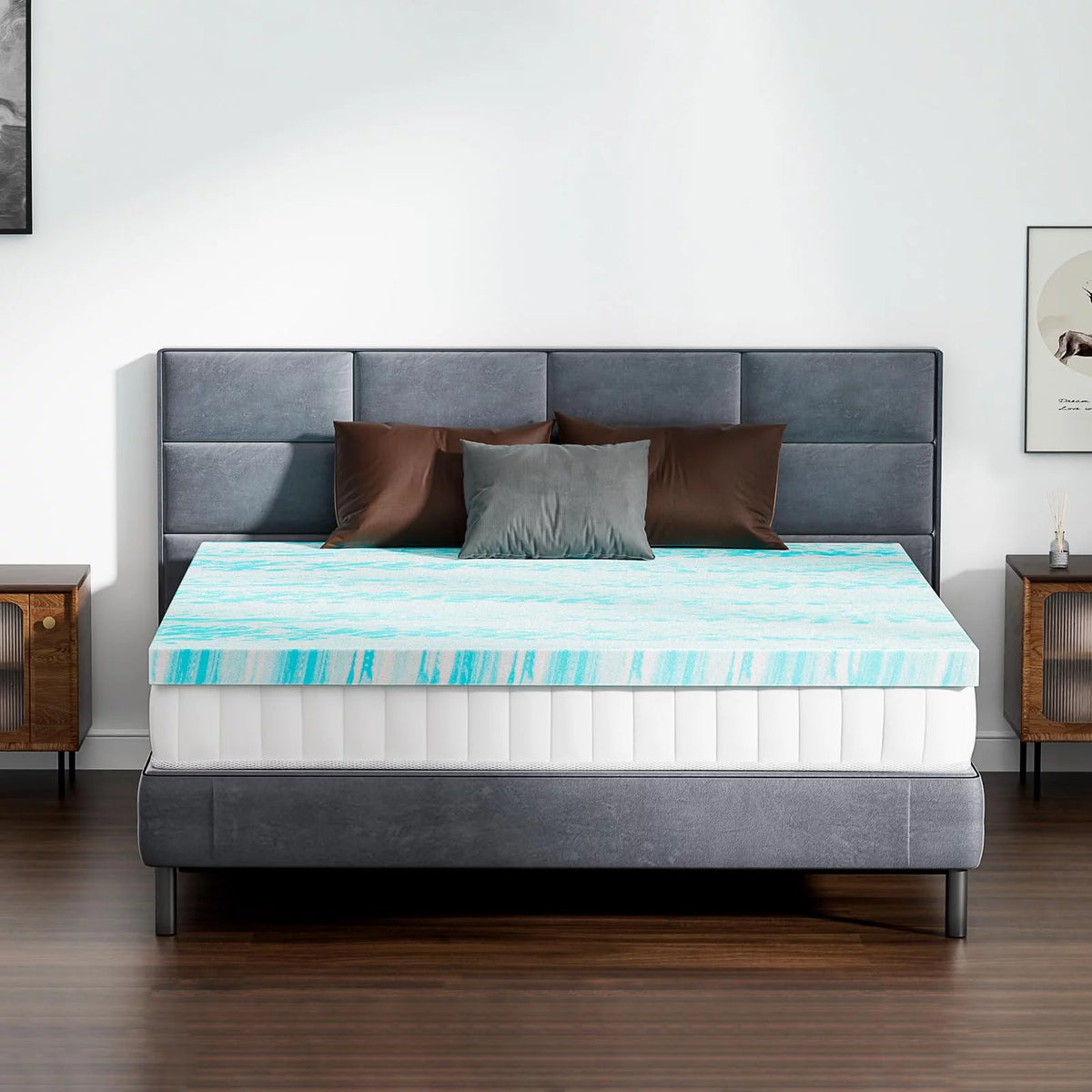 2 Inch Gel Memory Foam Mattress Topper, Twin XL T87403