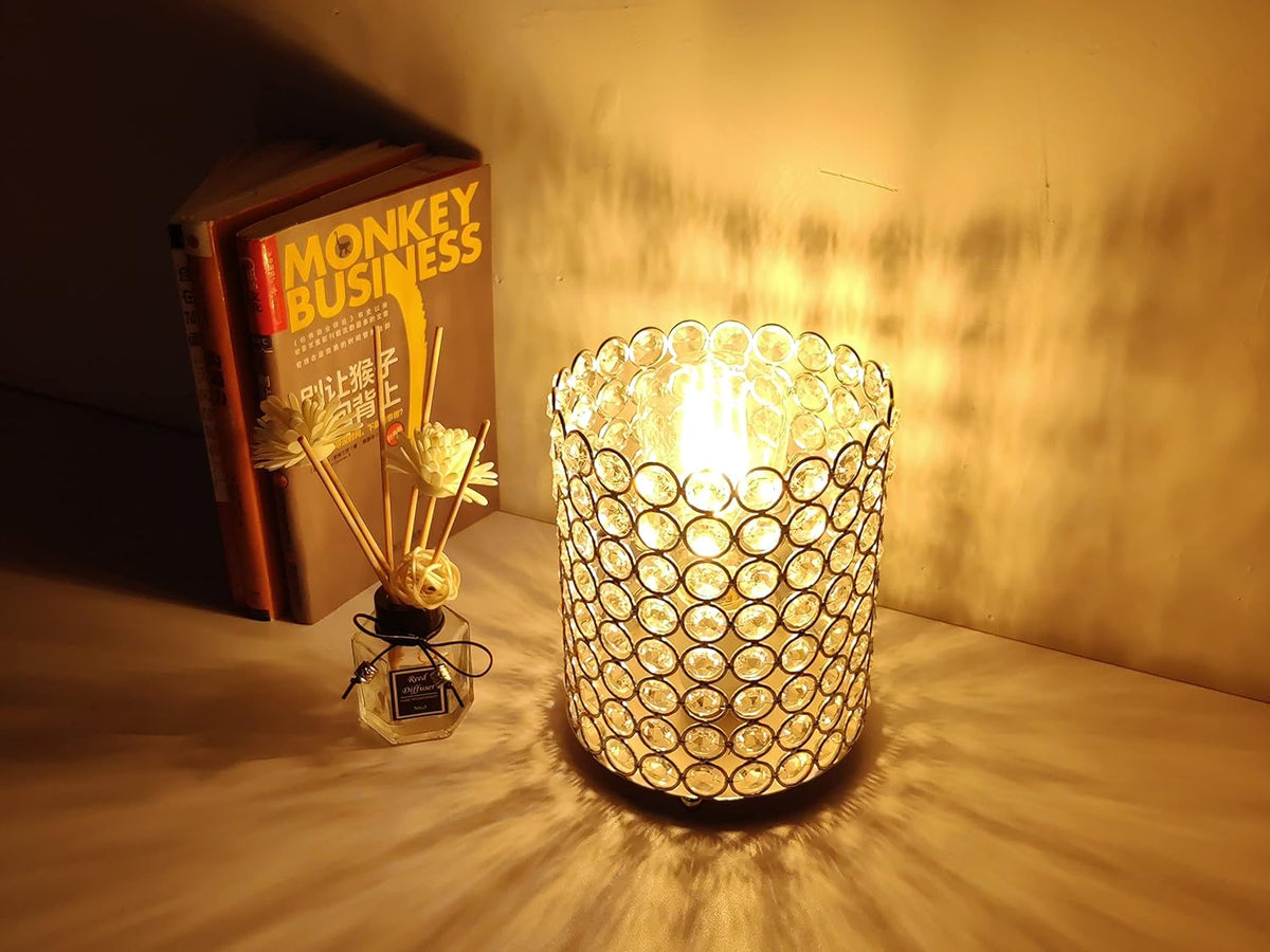 Silver K9 Crystal Table Lamp U386990