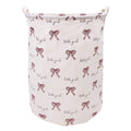 Large Canvas Fabric Waterproof Laundry Basket with Handles S2364