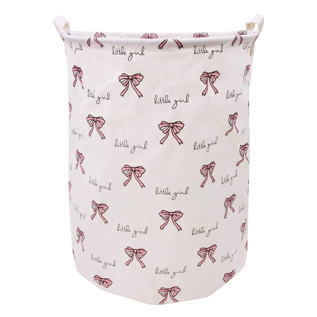 Large Canvas Fabric Waterproof Laundry Basket with Handles S2364