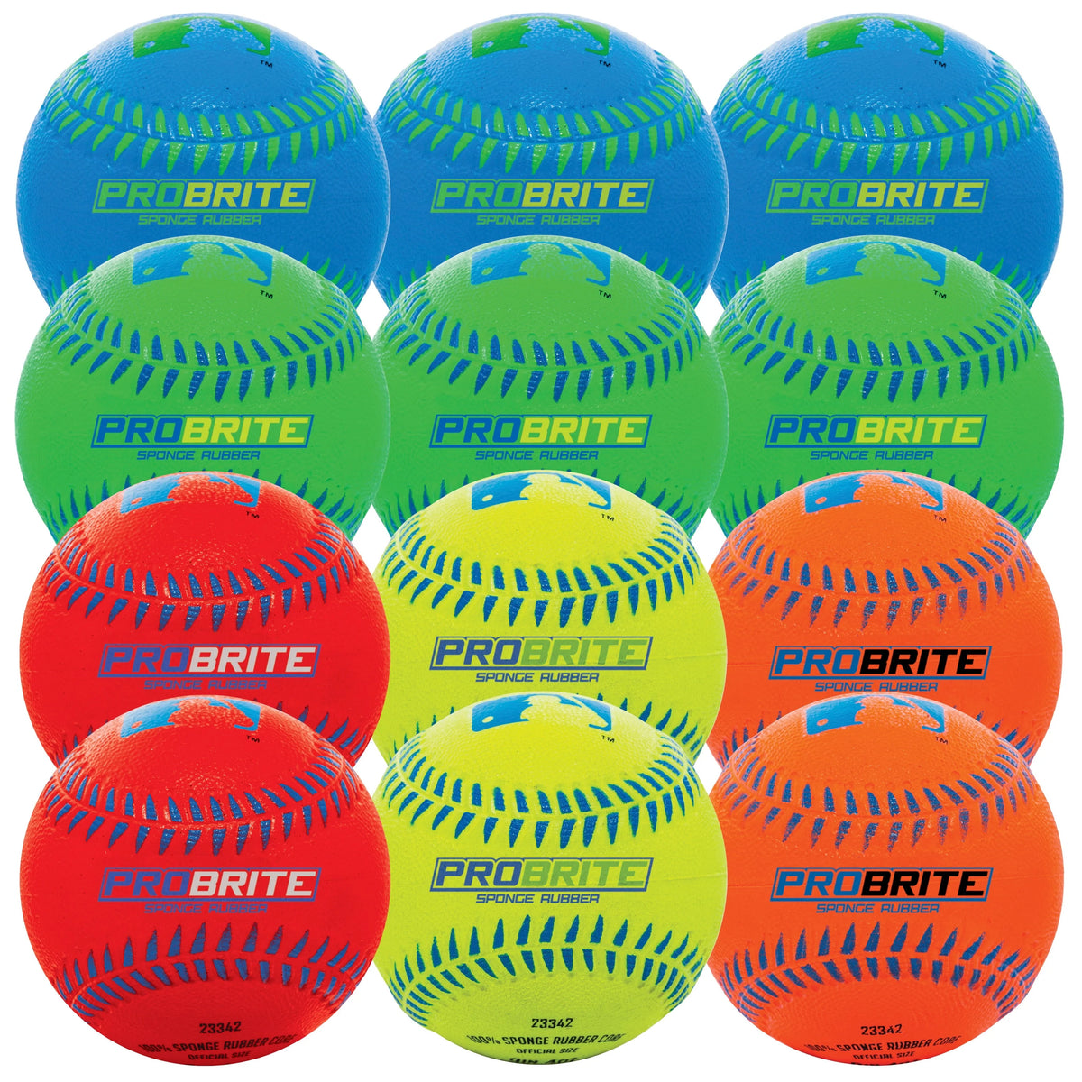 Soft Rubber Baseballs 12 Pack Q91243