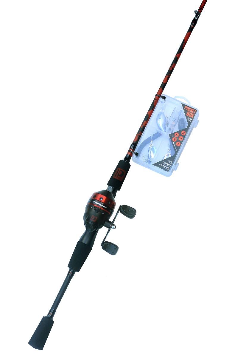 Red Black 5ft Spincast Combo B1887