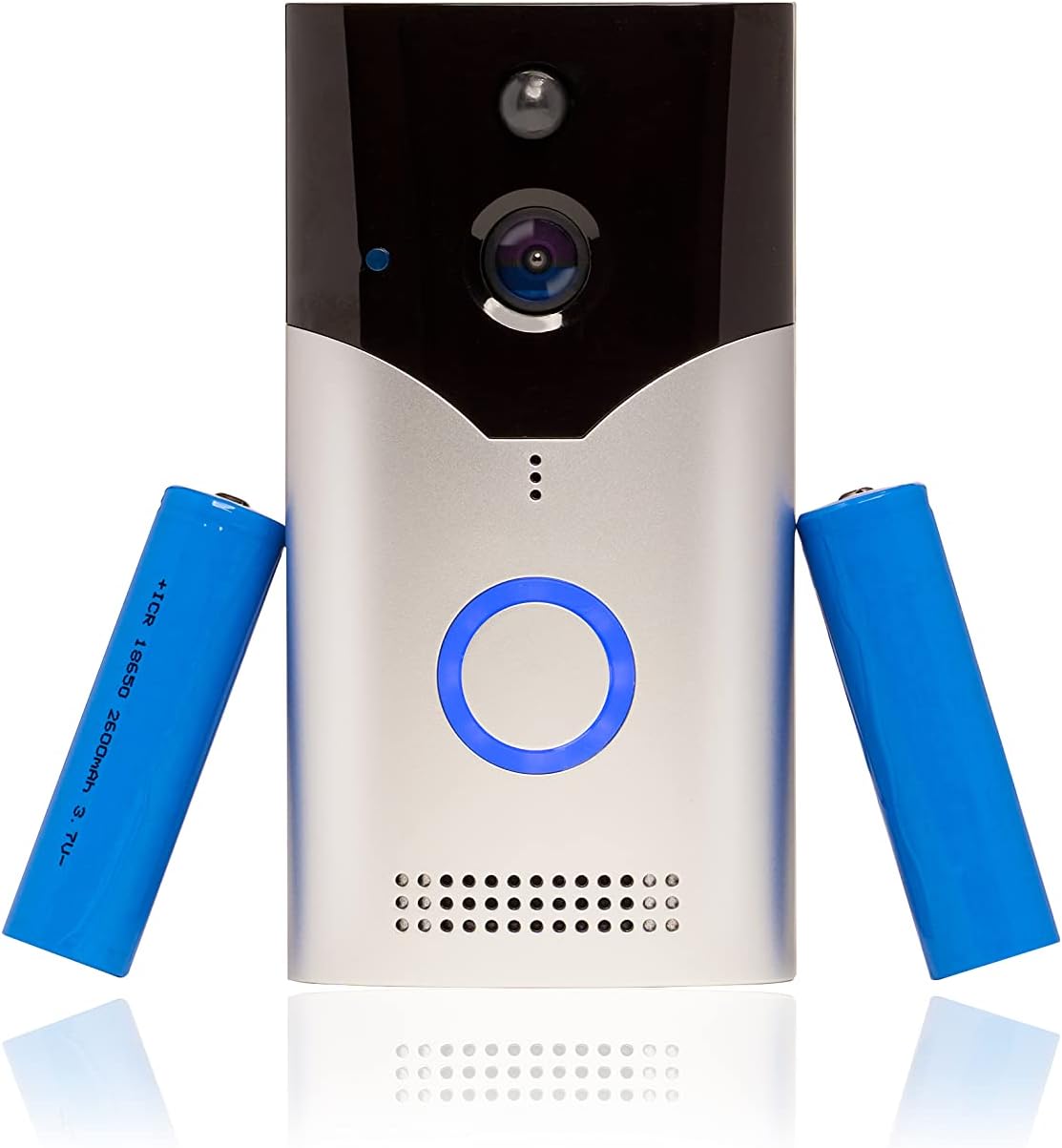 Wireless WiFi Doorbell Camera with Motion Detection, Night Vision, Waterproof, Chime & Rechargeable Batteries S550396