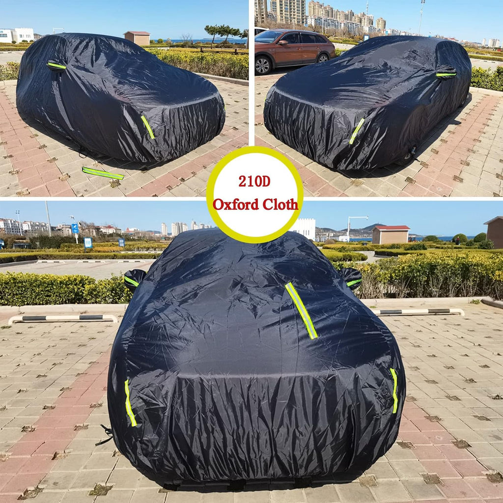 Black Full Car Cover 210D Oxford I4161