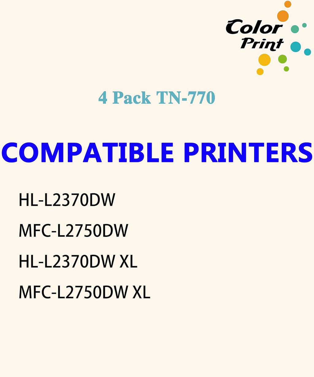 Black Compatible Toner Cartridge 4-Pack T990