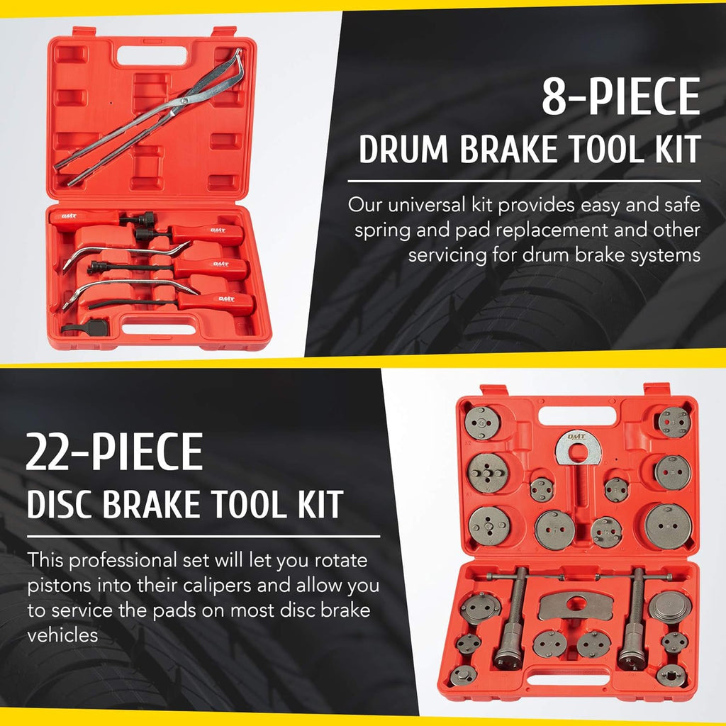 30pc 2-in-1 Disc Brake Caliper and Drum Brake Tool Set R464180