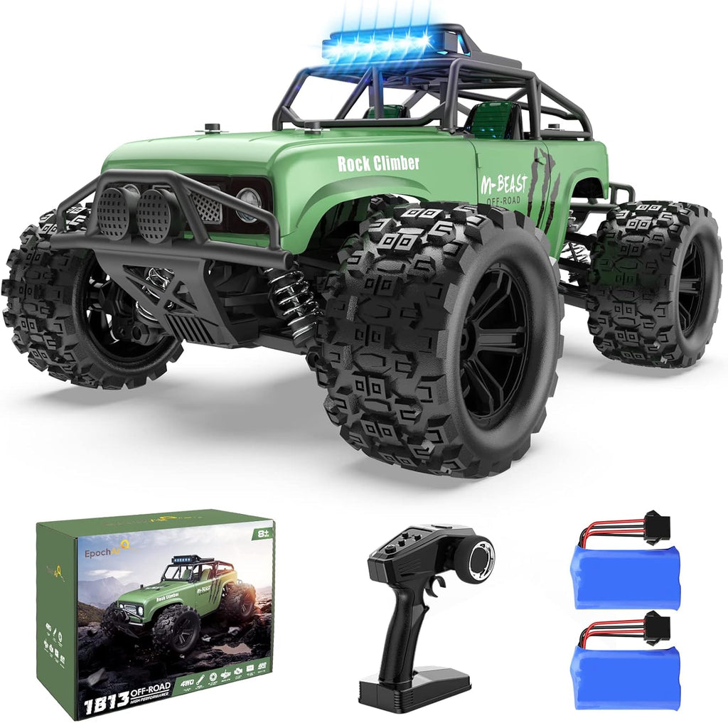 40 Km/h High Speed 1:18 Scale 4wd Off Road Rc Truck with 2 Rechargeable Batteries Z51496