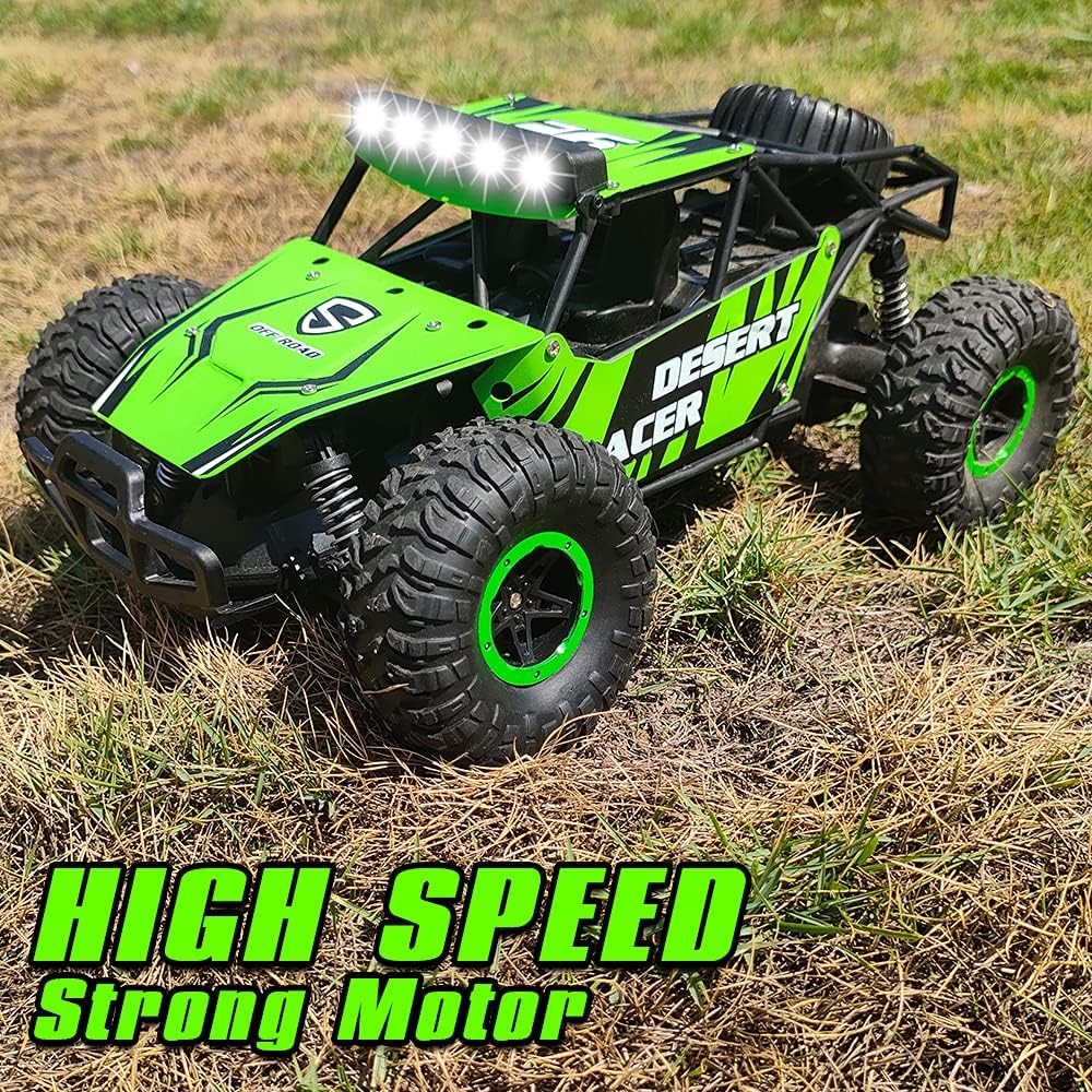 Remote Control Car 1/16 Scale Off-Road Monster Truck Green E45806