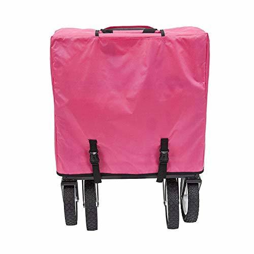 Folding Utility Wagon Cart with Pockets M140200