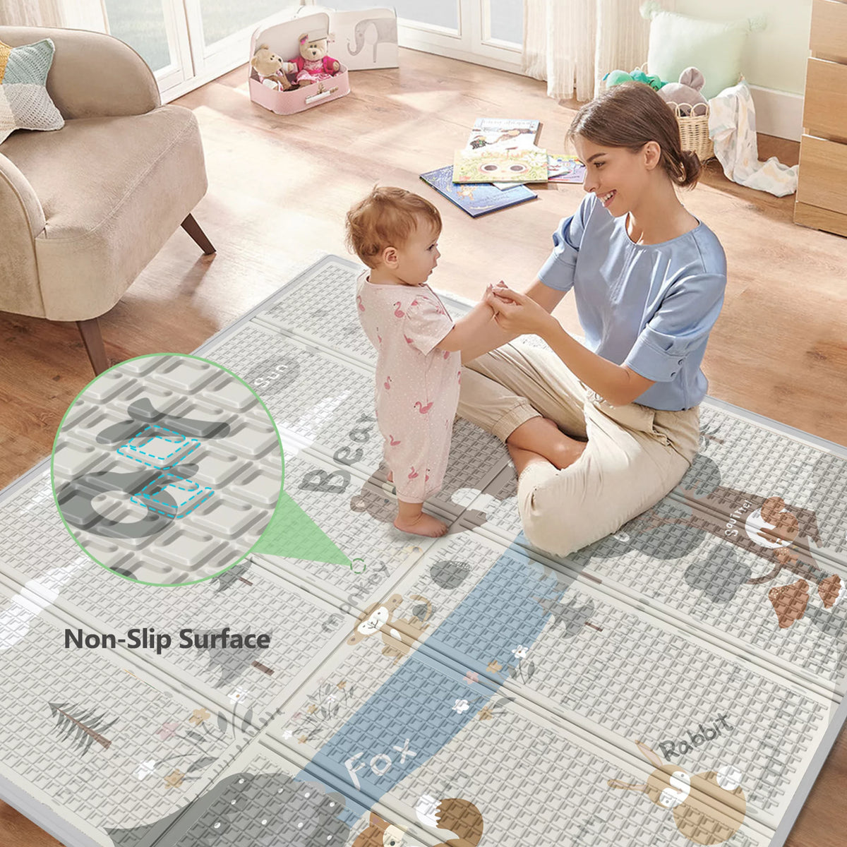 47x47inch Play Pen with Mat C7514