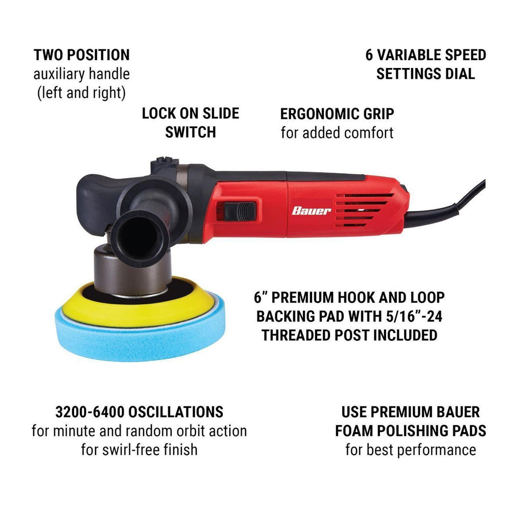 5.7 Amp 6 in. Random Orbit Polisher/Sander T5071
