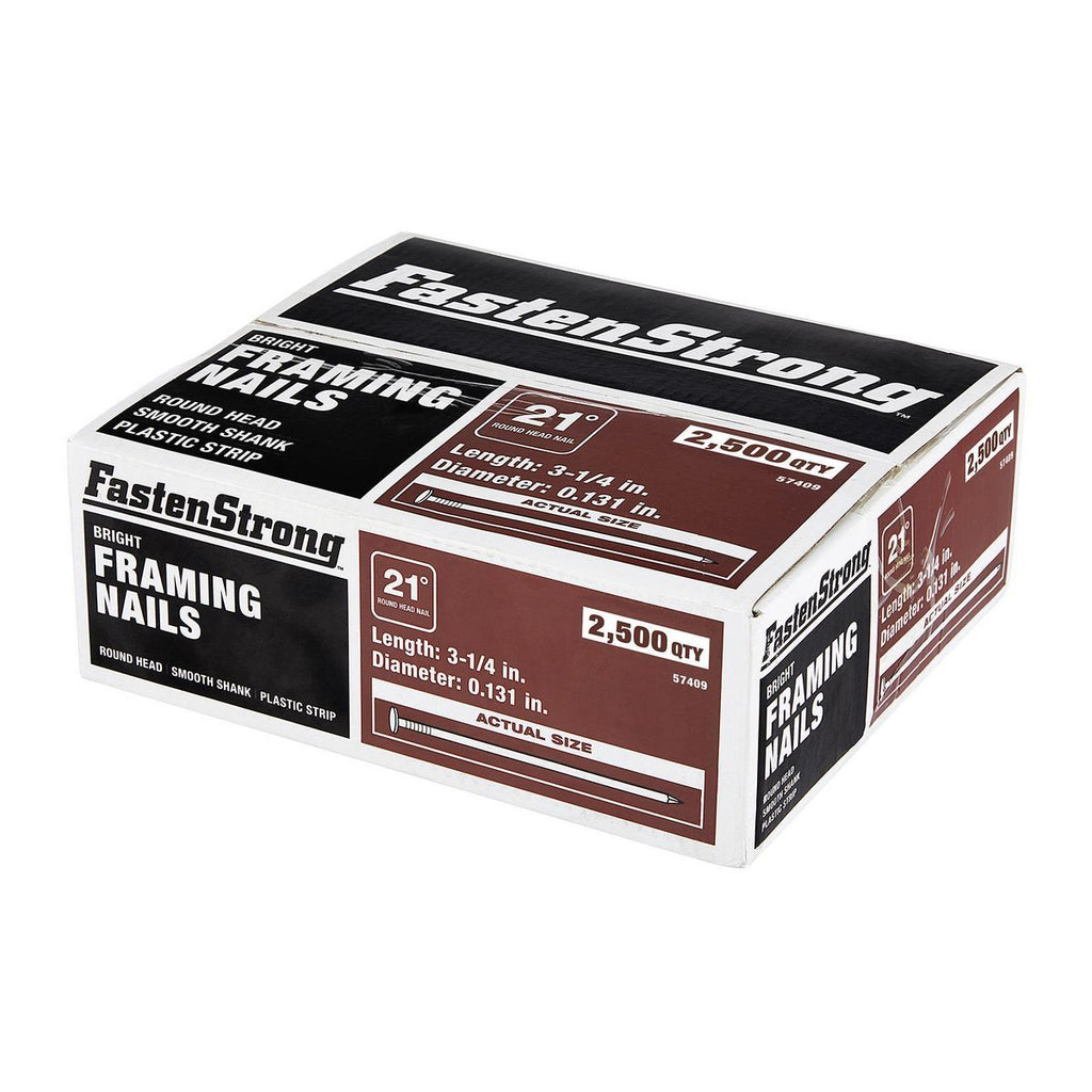 Bright Coated Framing Nails 2500 Pack R93592