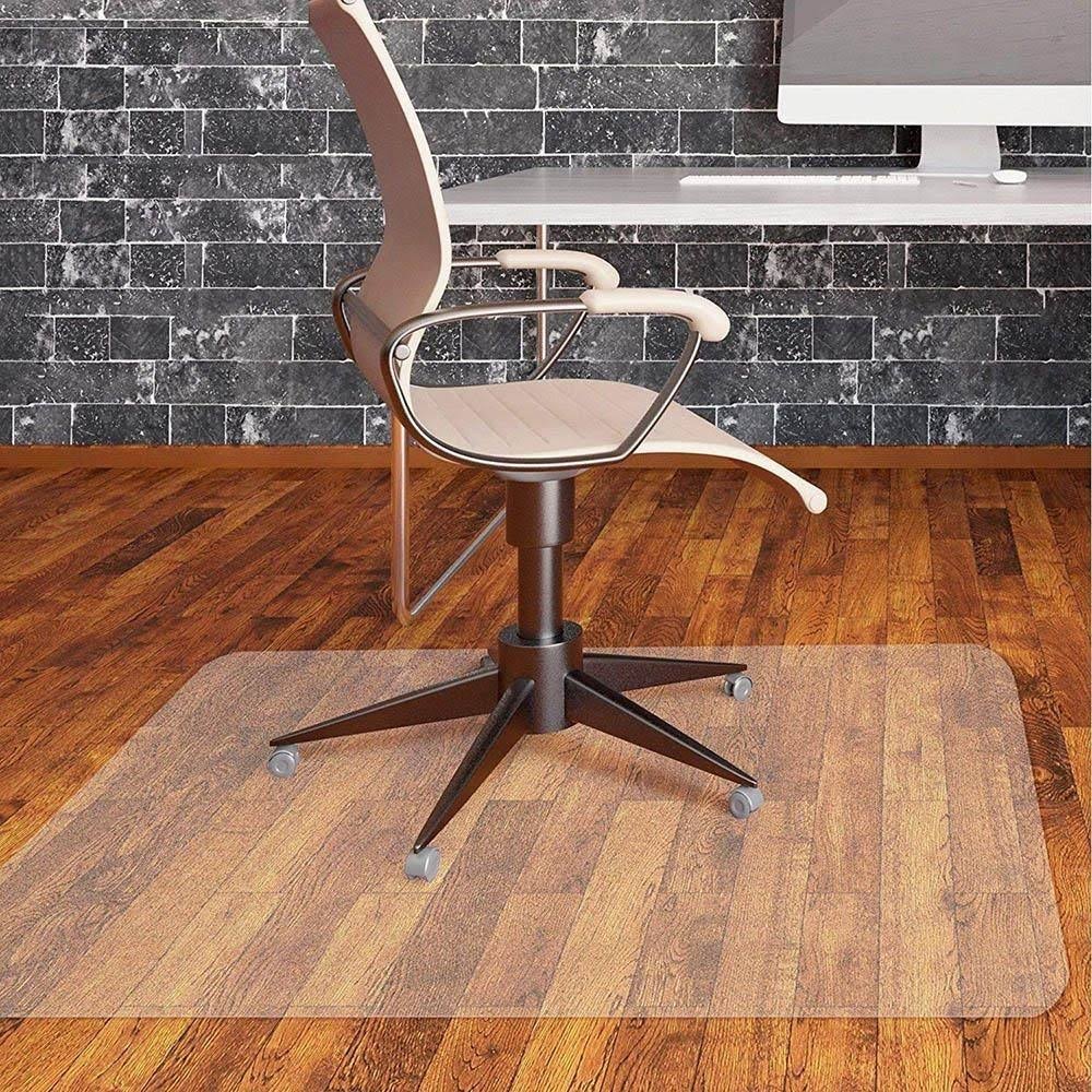 Clear Rectangle PVC Chair Mat J502