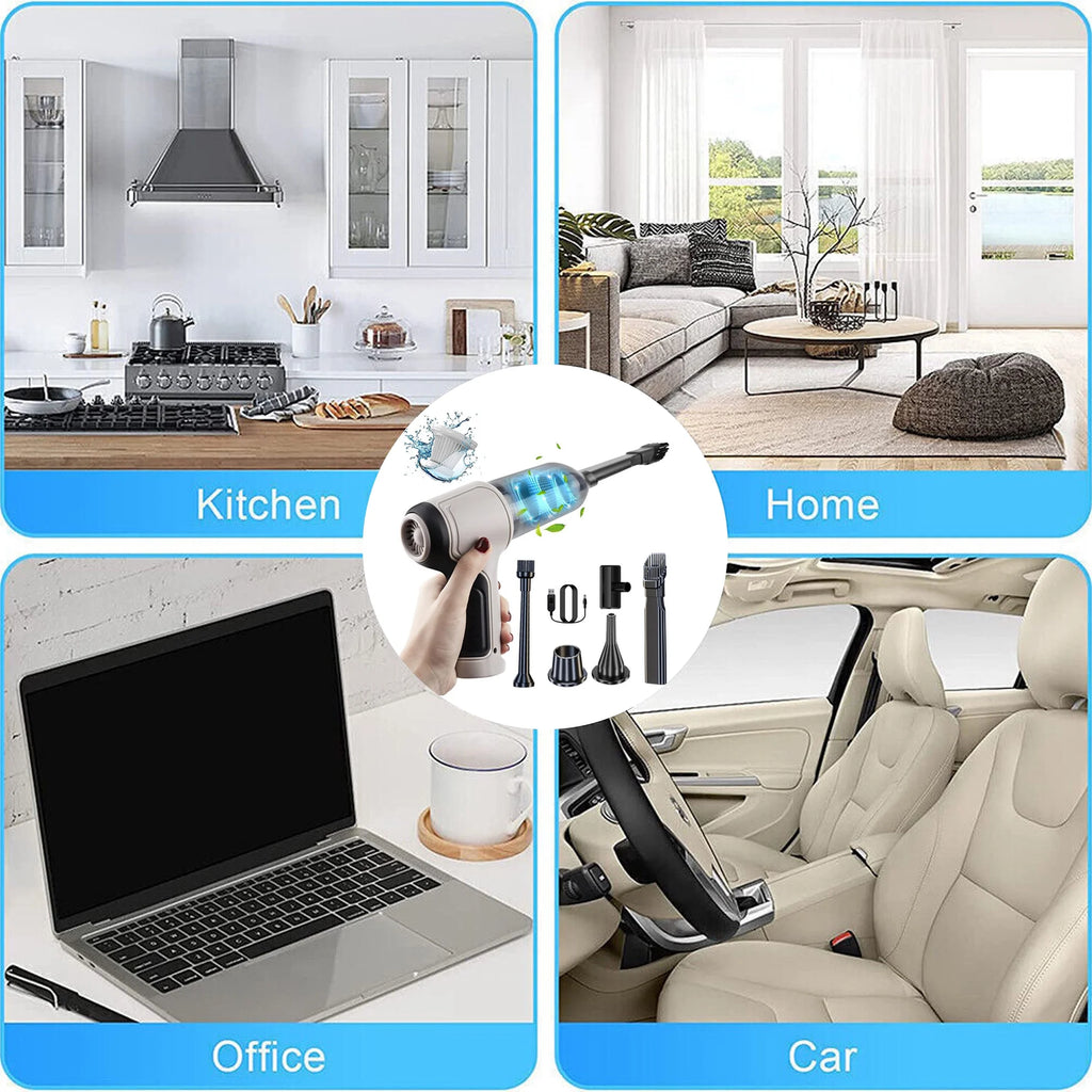 9000Pa 120W Wet and Dry Handheld Car Vacuum Cleaner B389