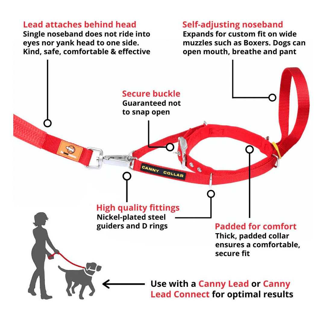 Padded Dog Training Head Collar D380
