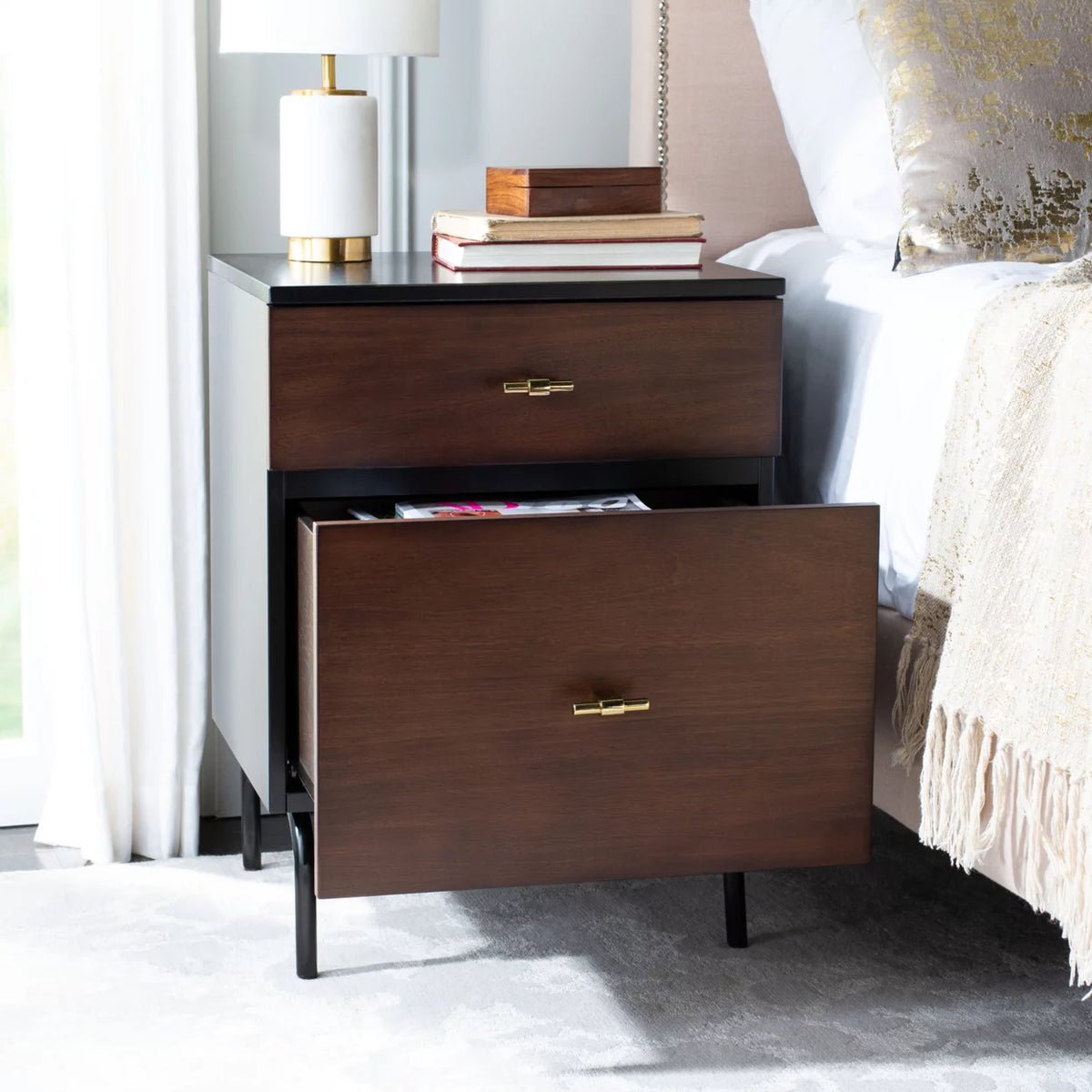 2 Drawer Nightstand W38503