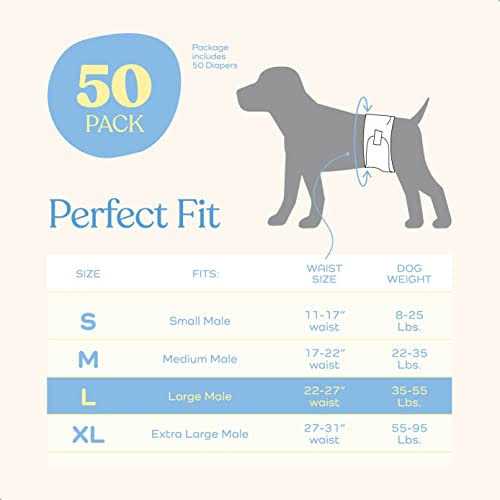 Male Dog Diapers 30-Pack Super Absorbent Disposable C813