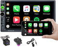 Double Din Car Stereo with CarPlay Android Auto Bluetooth 7 Inch Touch Screen Backup Camera J69380