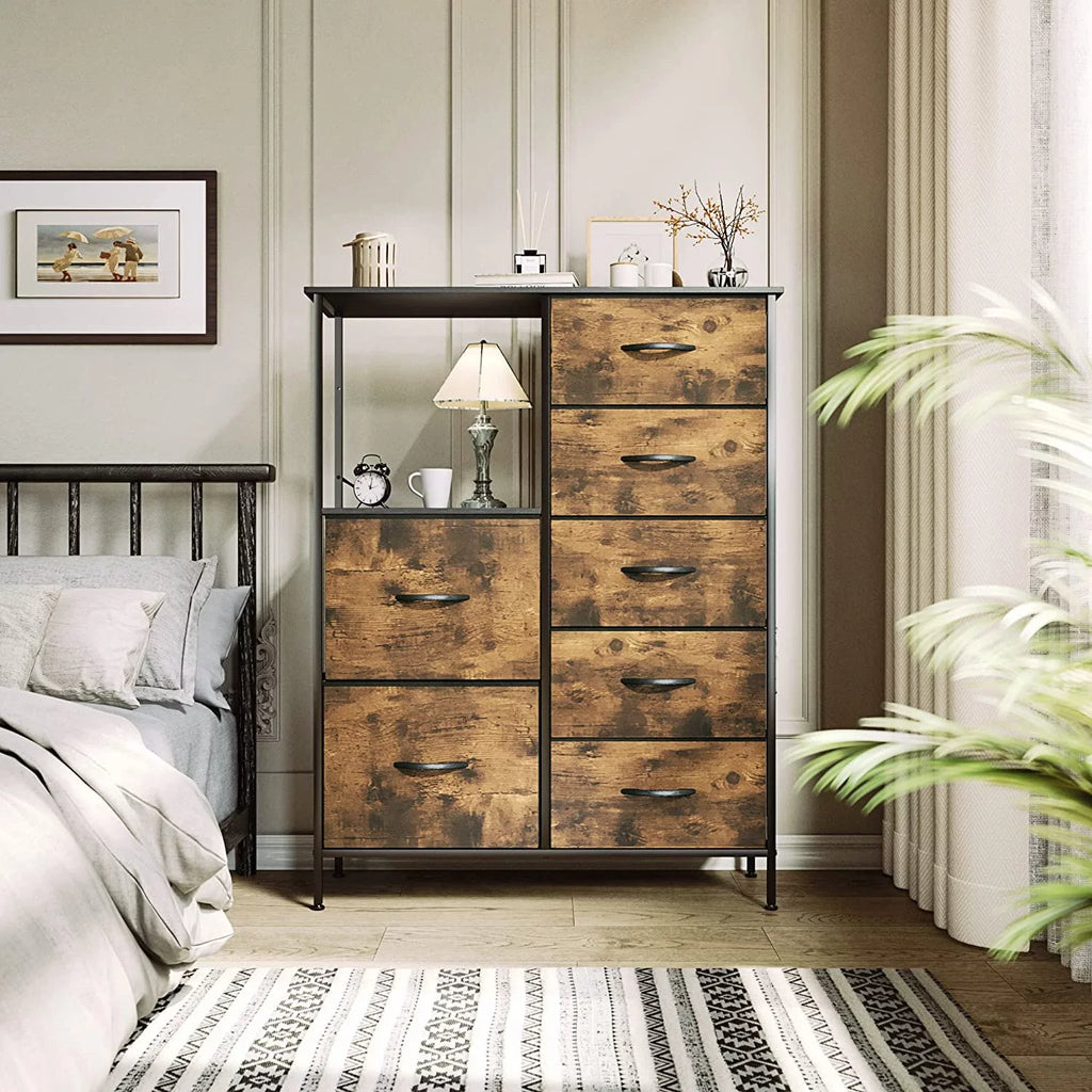 8 Drawer Fabric Dresser J514795