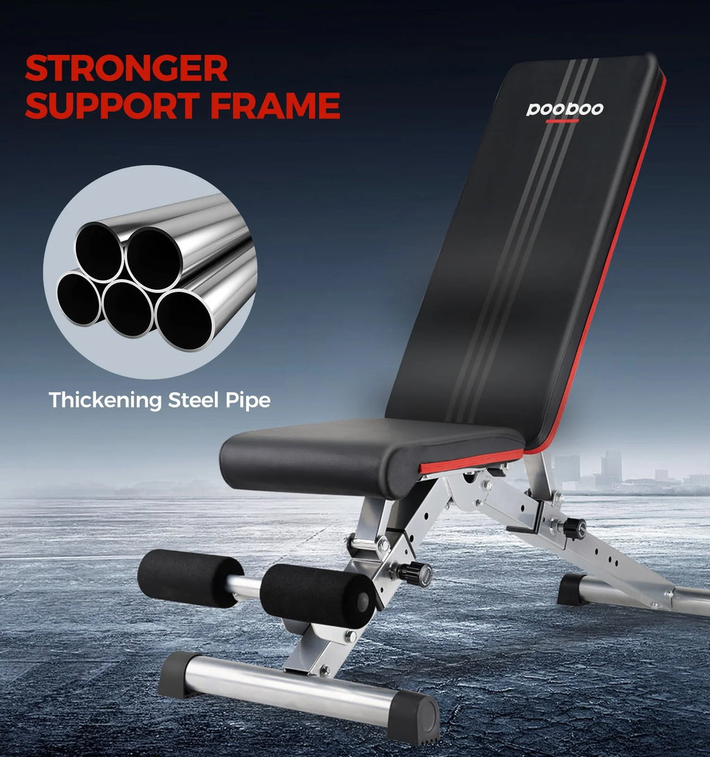 Foldable Weight Bench 600 lbs with 6 Incline Adjustable F645