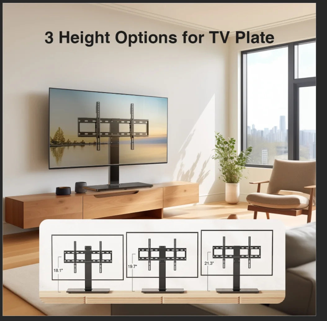 Universal Tabletop TV Stand with Height Adjustable X3325