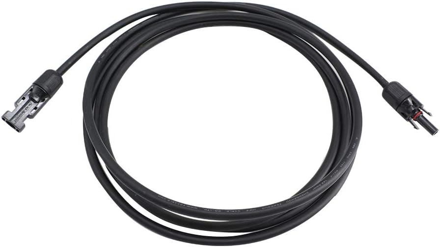 10 AWG 50 Feet Solar Extension Cable with Female and Male Connector S745532