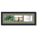 Satin Black Collage Picture Frame with 3 Openings for 5x7 Photos O745605