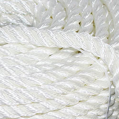 Twisted Nylon Anchor Rope with Thimble 3 Strand Braid 3/8 x 150ft B709