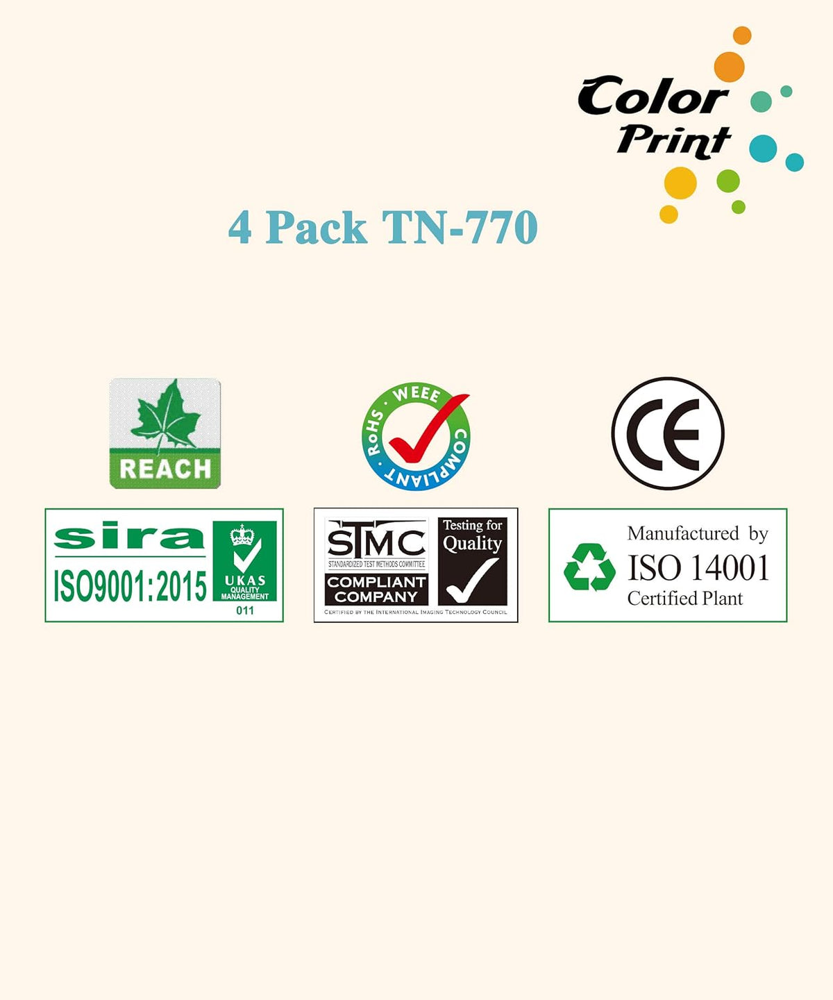 Black Compatible Toner Cartridge 4-Pack T990