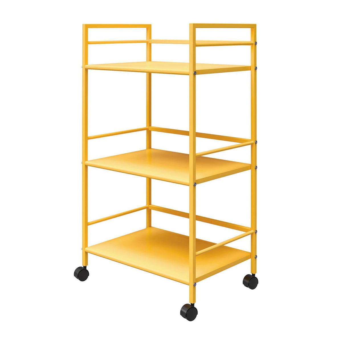 Yellow Metal Rolling Cart R5748