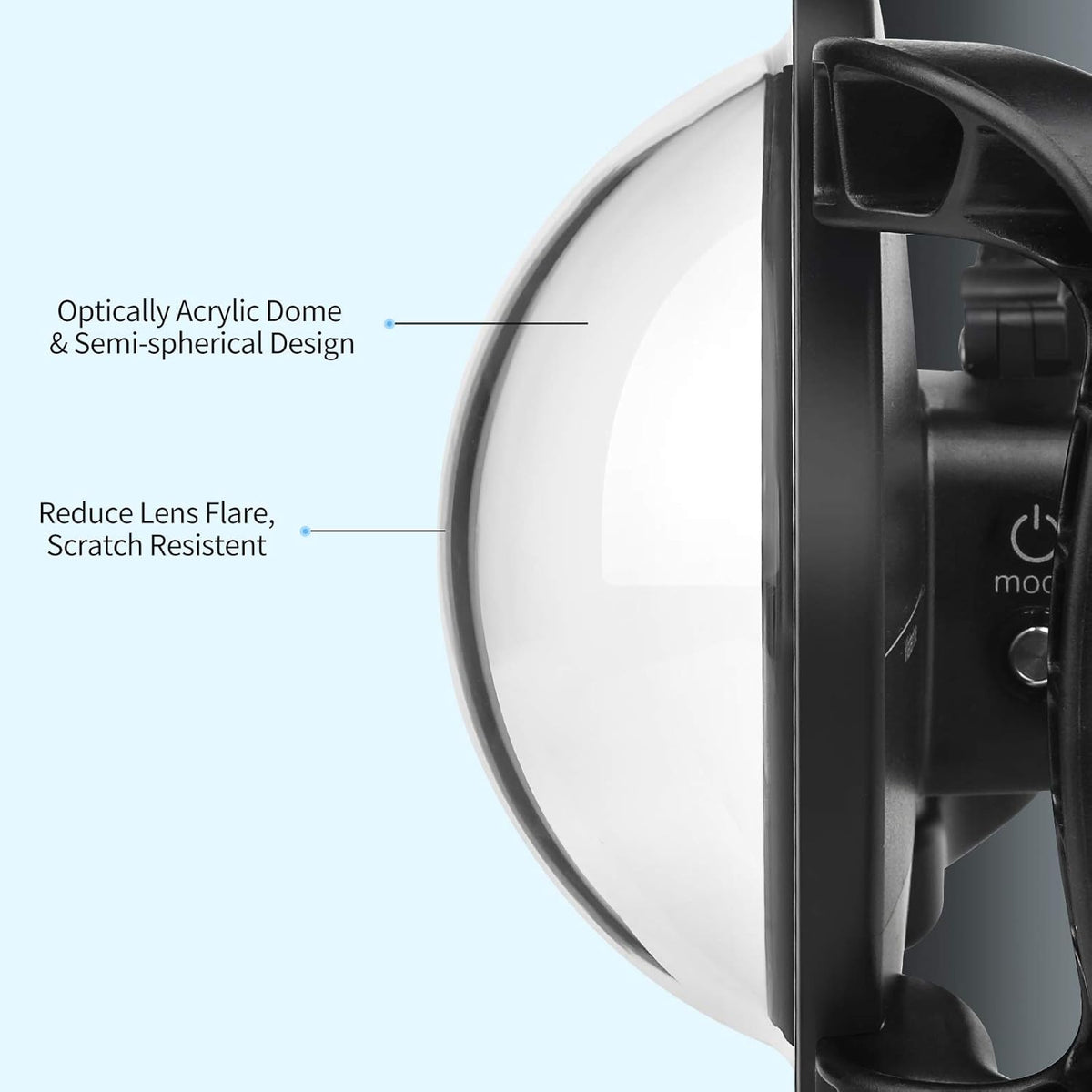 Dome Port Lens for GoPro Hero 9/10 Black Waterproof Case K422