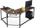 L Shaped Computer Desk with Cable Management W261