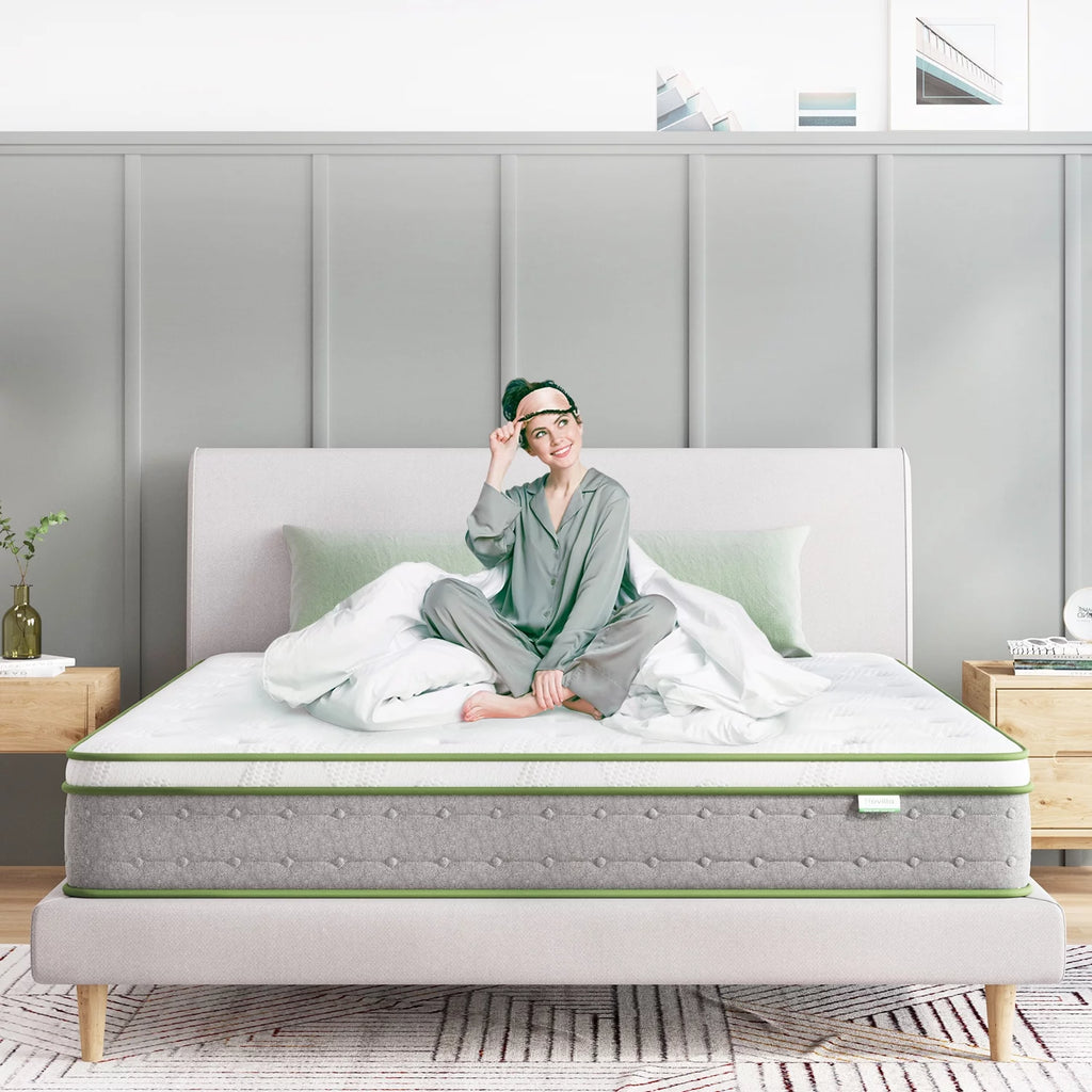 10 inch Memory Foam Hybrid Pocket Spring Mattress King Y16052