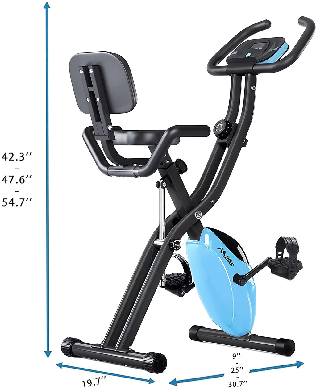 Folding Exercise Bike with 10-Level Adjustable Magnetic Resistance B2775