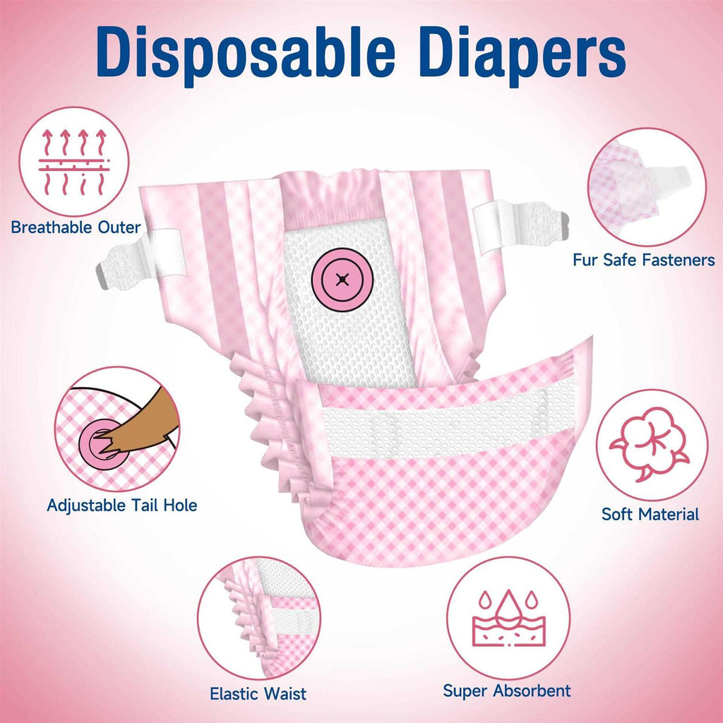 Soft Female Disposable Dog Diapers M81765