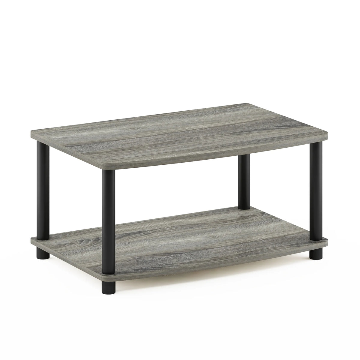 Black 2-Tier Wood TV Stand E9450