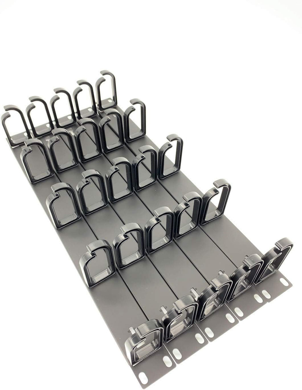 5 Pack 1U Cable Management Panel with D-Ring Hooks Q37334