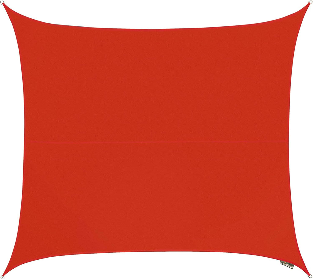 Waterproof Red Sun Shade Sail Canopy 9ft 10 x 6ft 7 Rectangle Q463232