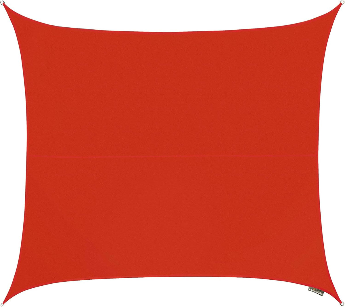 Waterproof Red Sun Shade Sail Canopy 9ft 10 x 6ft 7 Rectangle Q463232