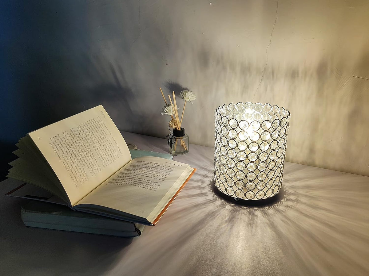 Silver K9 Crystal Table Lamp U386990